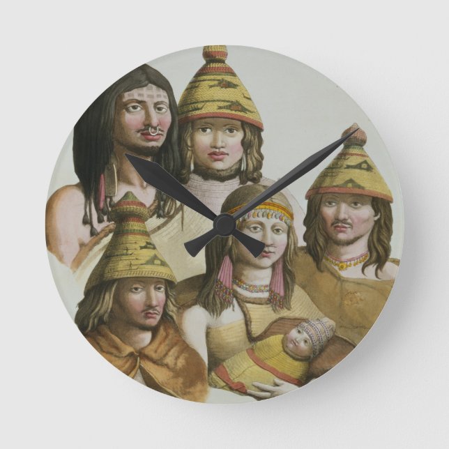 Reloj Redondo Mediano Studies of native Americans (colour litho) (Anverso)