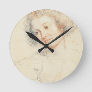 Reloj Redondo Mediano Study of the Head of St. Apollonia (drawing)