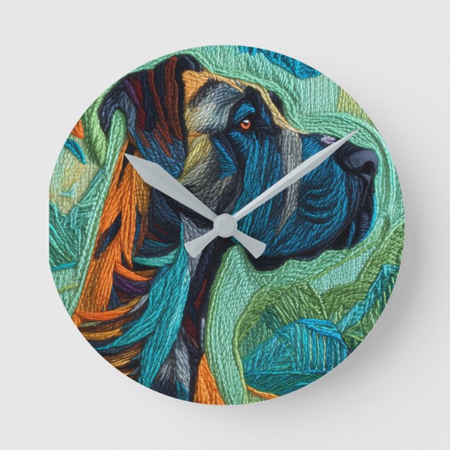 Reloj Redondo Mediano Stunning Great dane  (Anverso)