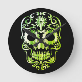 Reloj Redondo Mediano Stylish skull clock