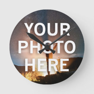 Reloj Redondo Mediano Su foto aquí
