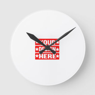 Reloj Redondo Mediano Su Personalizado de diseño aquí