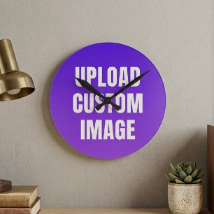 Reloj Redondo Mediano Subir imagen personalizada: agregue la suya para i