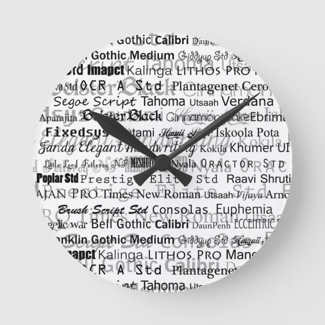 Reloj Redondo Mediano Sueño de los diseñadores gráficos (Anverso)