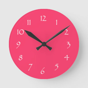 Reloj Redondo Mediano Sueño rosa