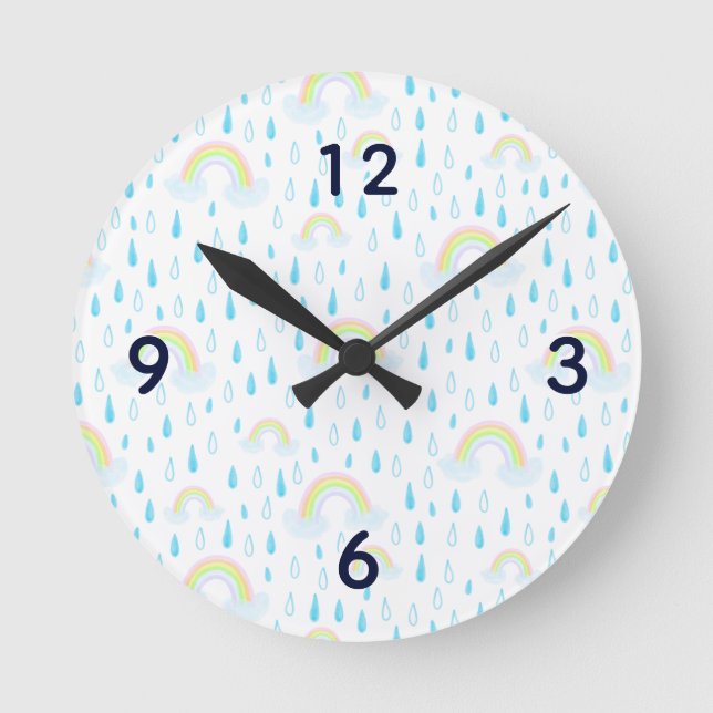 Reloj Redondo Mediano Sueños del arcoiris (Anverso)