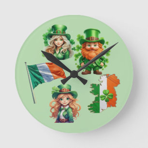 Reloj Redondo Mediano Suerte del IRISH