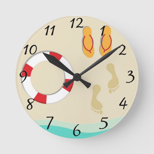 Reloj Redondo Mediano Summer Fun (Anverso)