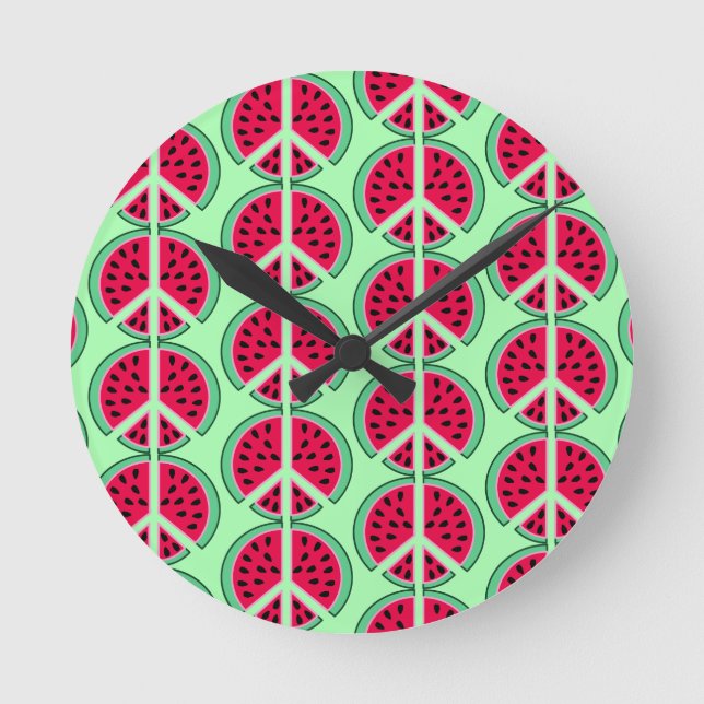 Reloj Redondo Mediano Summer Watermelon (Anverso)