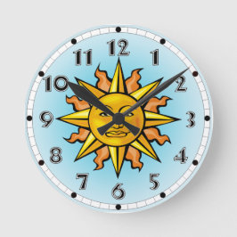 Reloj Redondo Mediano Sun Face Clock