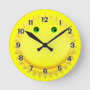 Reloj Redondo Mediano Sun sonriente
