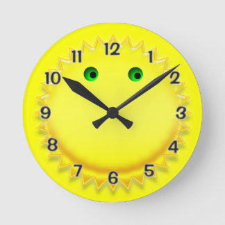 Reloj Redondo Mediano Sun sonriente