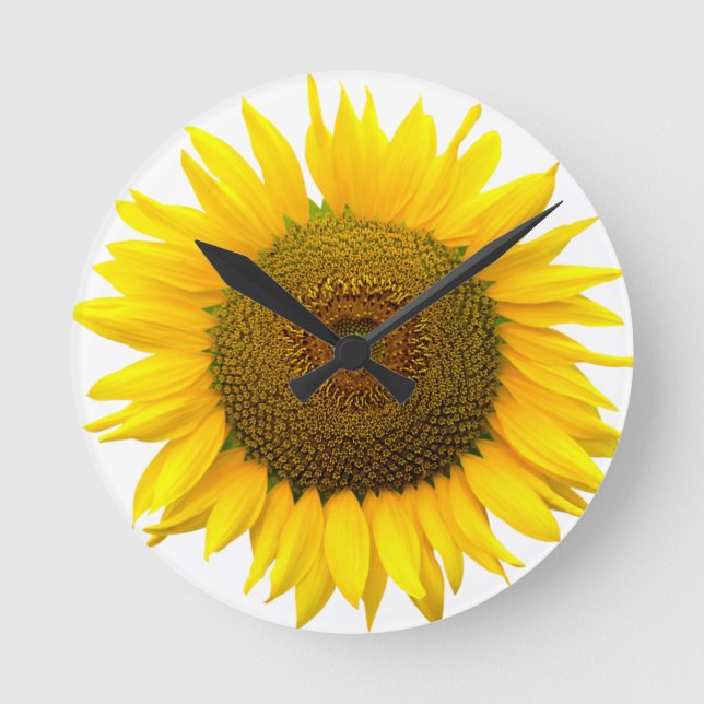 Reloj Redondo Mediano Sunflower (Anverso)