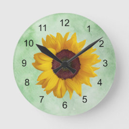 Reloj Redondo Mediano Sunflower Design Round Clock