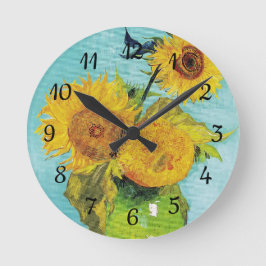 Reloj Redondo Mediano Sunflowers Vincent van Gogh