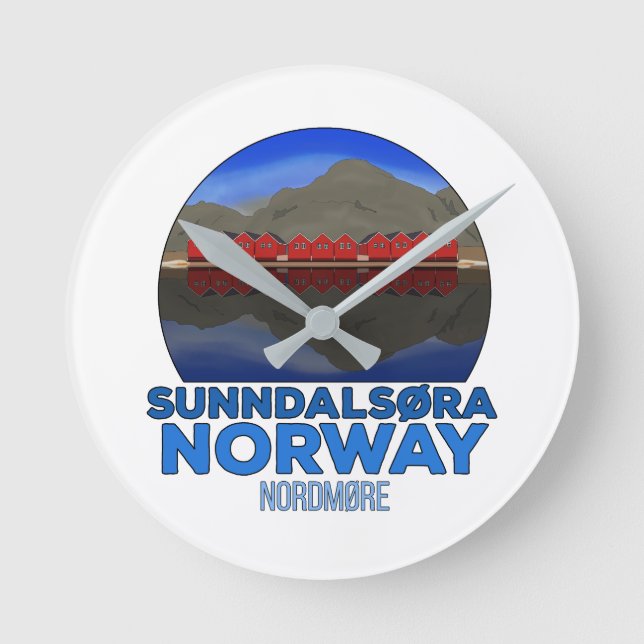 Reloj Redondo Mediano Sunndalsøra Nordmøre Noruega (Anverso)