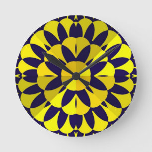 Reloj Redondo Mediano Sunny Fractal Art