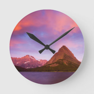 Reloj Redondo Mediano Sunrise at Glacier