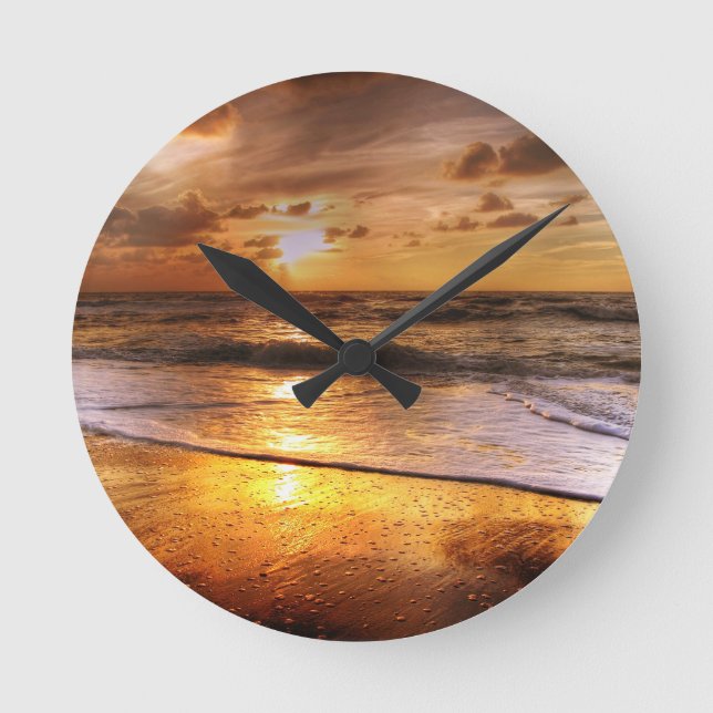 Reloj Redondo Mediano Sunset (Anverso)