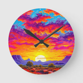Reloj Redondo Mediano Sunset
