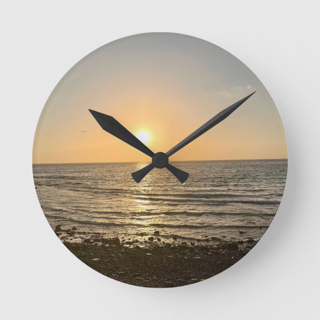 Reloj Redondo Mediano Sunset (Anverso)