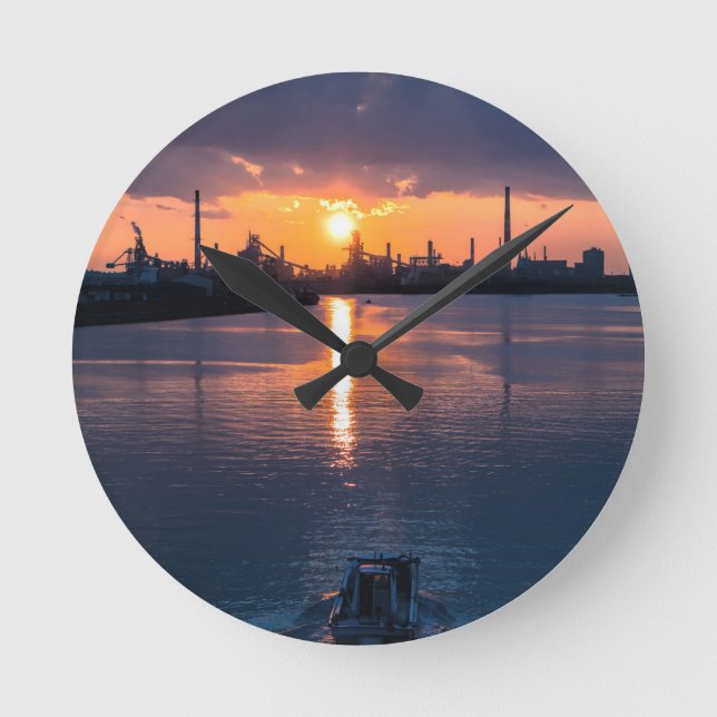 Reloj Redondo Mediano Sunset Japan Sky (Anverso)