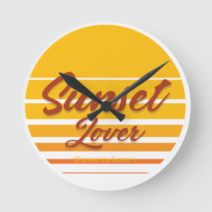 Reloj Redondo Mediano "Sunset Lover"