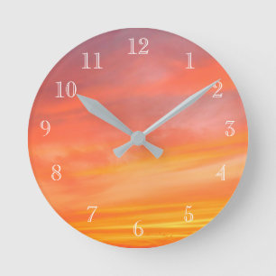 Reloj Redondo Mediano Sunset Swirl