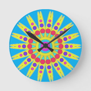 Reloj Redondo Mediano Sunshine Blue Sky