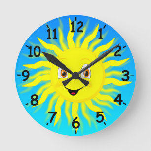 Reloj Redondo Mediano Sunshine Happy Face