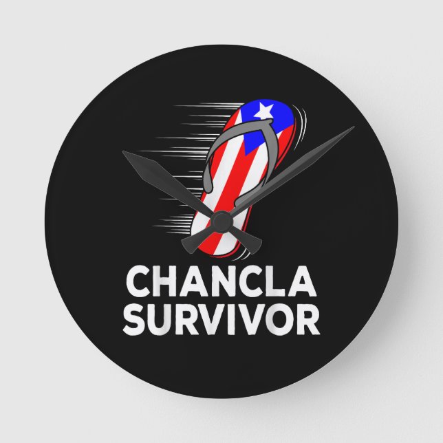 Reloj Redondo Mediano Superviviente de chancla (Anverso)
