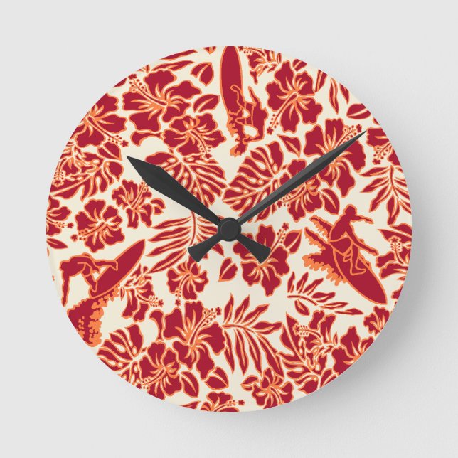 Reloj Redondo Mediano Surf Pareau Hawaii Clocks de pared (Anverso)