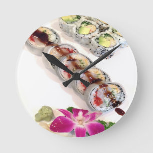 Reloj Redondo Mediano Sushi California Rolls