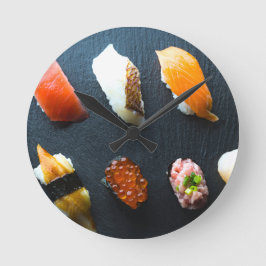Reloj Redondo Mediano Sushi Symphony – Slate Grip Wall Clock