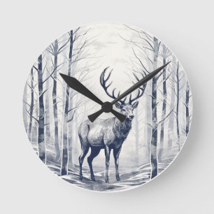 Reloj Redondo Mediano Susurros del bosque
