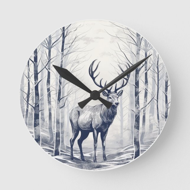 Reloj Redondo Mediano Susurros del bosque (Anverso)