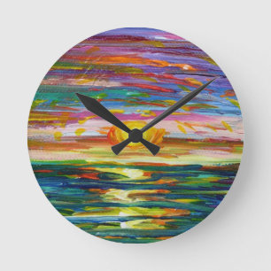 Reloj Redondo Mediano Suzannes Sunset clock