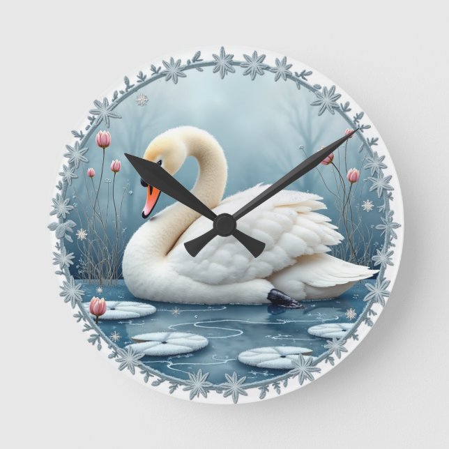 Reloj Redondo Mediano Swan Serenity Wall Clock (Anverso)