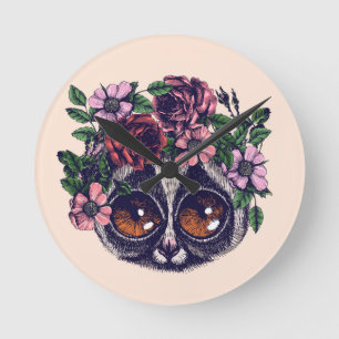 Reloj Redondo Mediano Sweet Floral Lemur