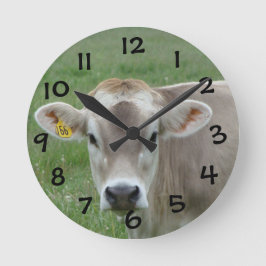 Reloj Redondo Mediano Sweet Jersey Cow