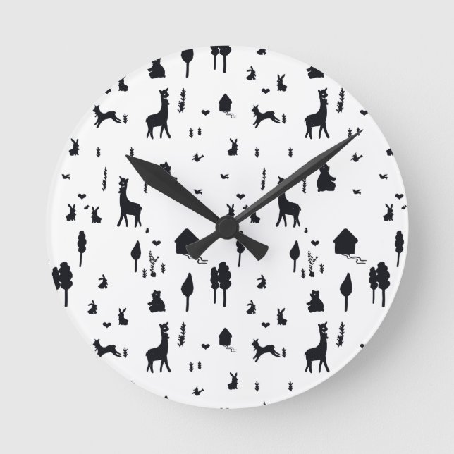 Reloj Redondo Mediano Sweet winter (Anverso)