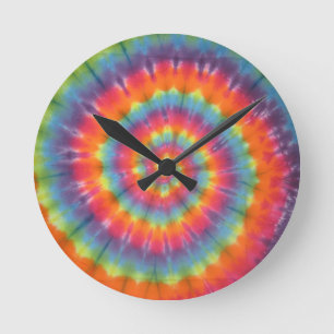 Reloj Redondo Mediano Swirl Tie Dye