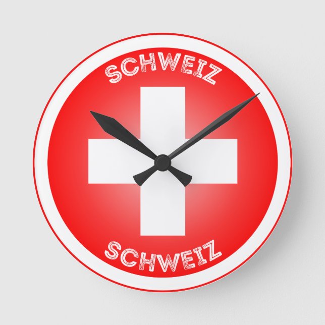 Reloj Redondo Mediano Swiss Cross Schweiz Circle Shape  (Anverso)