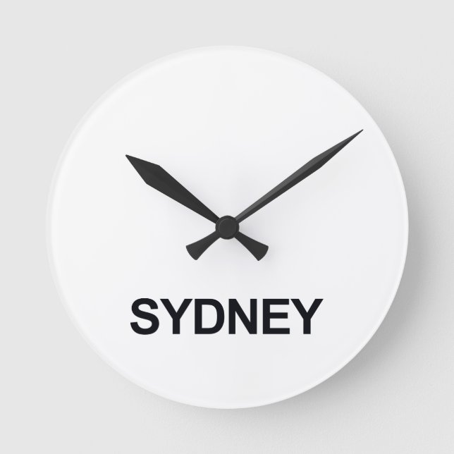 RELOJ REDONDO MEDIANO SYDNEY WORLD TIMEZONE CLOCK SET (Anverso)