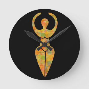 Reloj Redondo Mediano Symbol of the Wiccan goddess