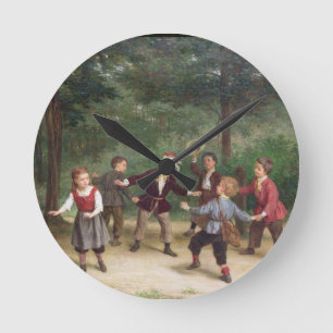 Reloj Redondo Mediano T33268 Buff 91316me para ciegos; niños jugando