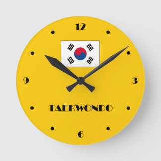Reloj Redondo Mediano Taekwondo Wall Clock