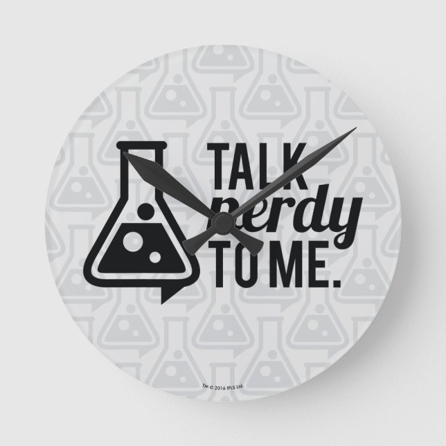 Reloj Redondo Mediano Talk Nerdy (Anverso)