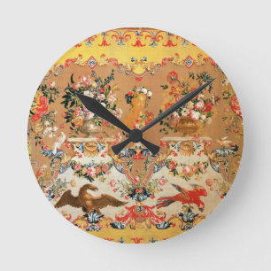Reloj Redondo Mediano Tapicería, 1720s (materia textil)