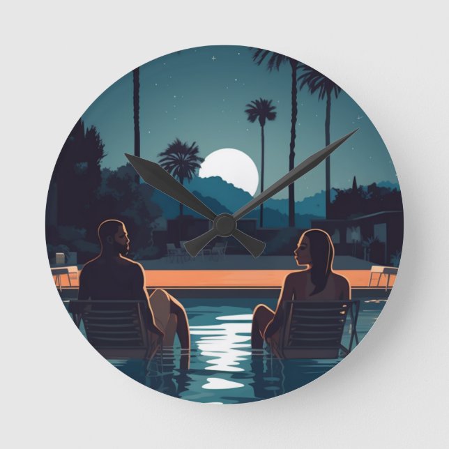 RELOJ REDONDO MEDIANO TARJETA POSTAL BAE-CATION #4 (Anverso)